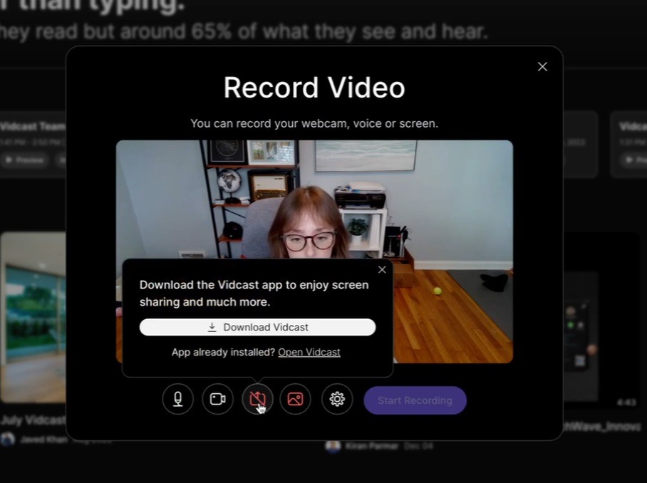 Screenshot of a dialogue prompting users to download a desktop app for MacOs