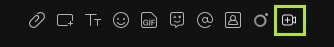 Webex toolbar screenshot highlighting record to space button