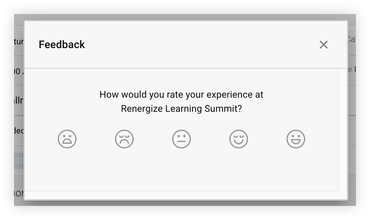 An Attendee Insights pop-up on the Web App.