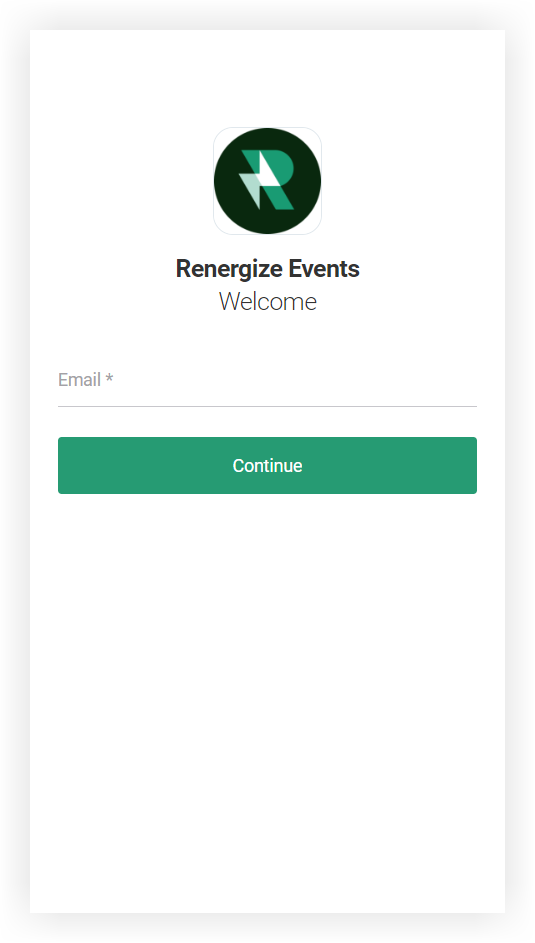 A Branded App login page with Email Only displayed.