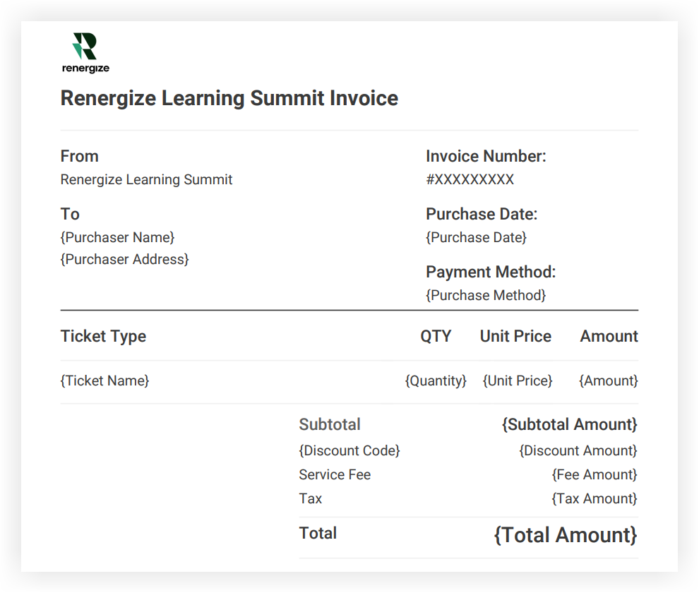 A PDF invoice preview.