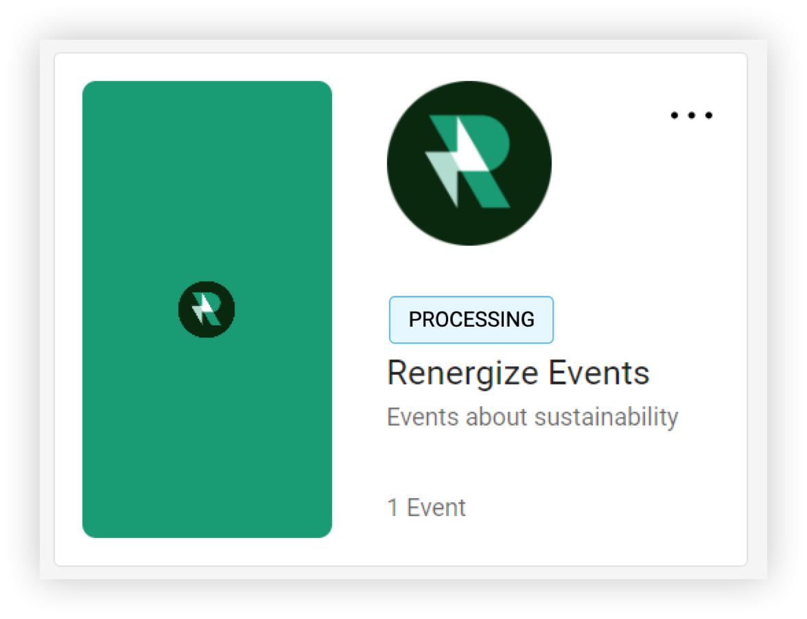 A Branded App in 'Processing' status.