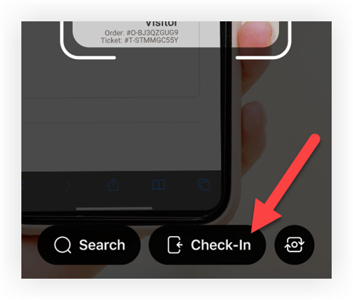 The Check-in button.