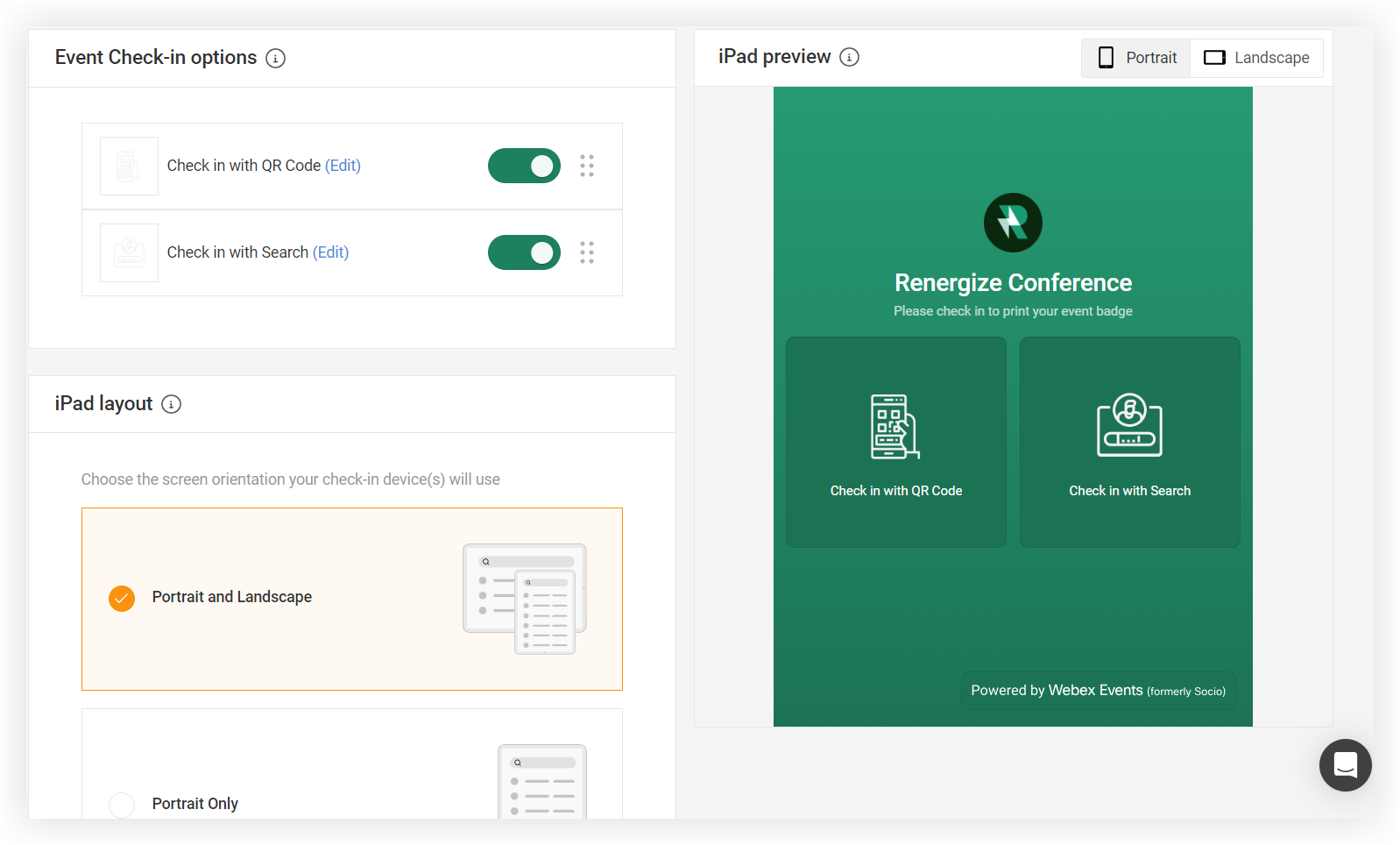 The Onsite App's Appearance page.
