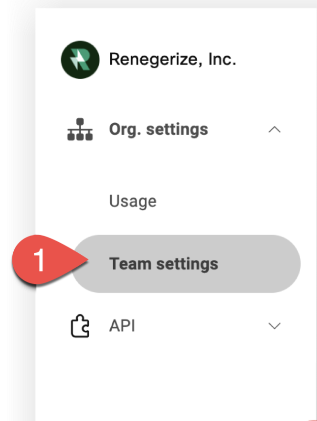 Team Settings