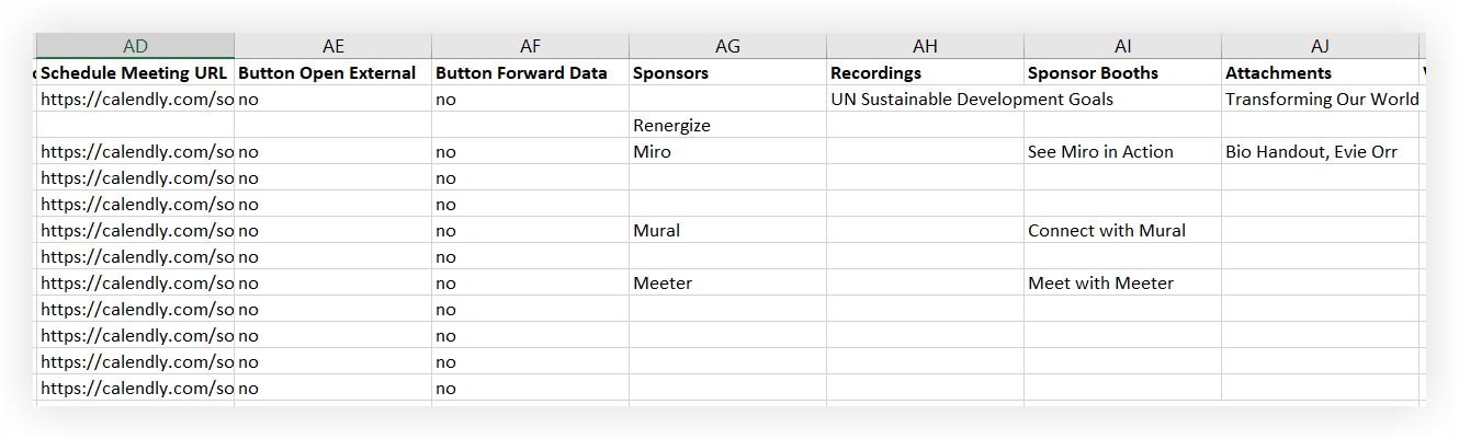 An example of exported Sponsor feature data.