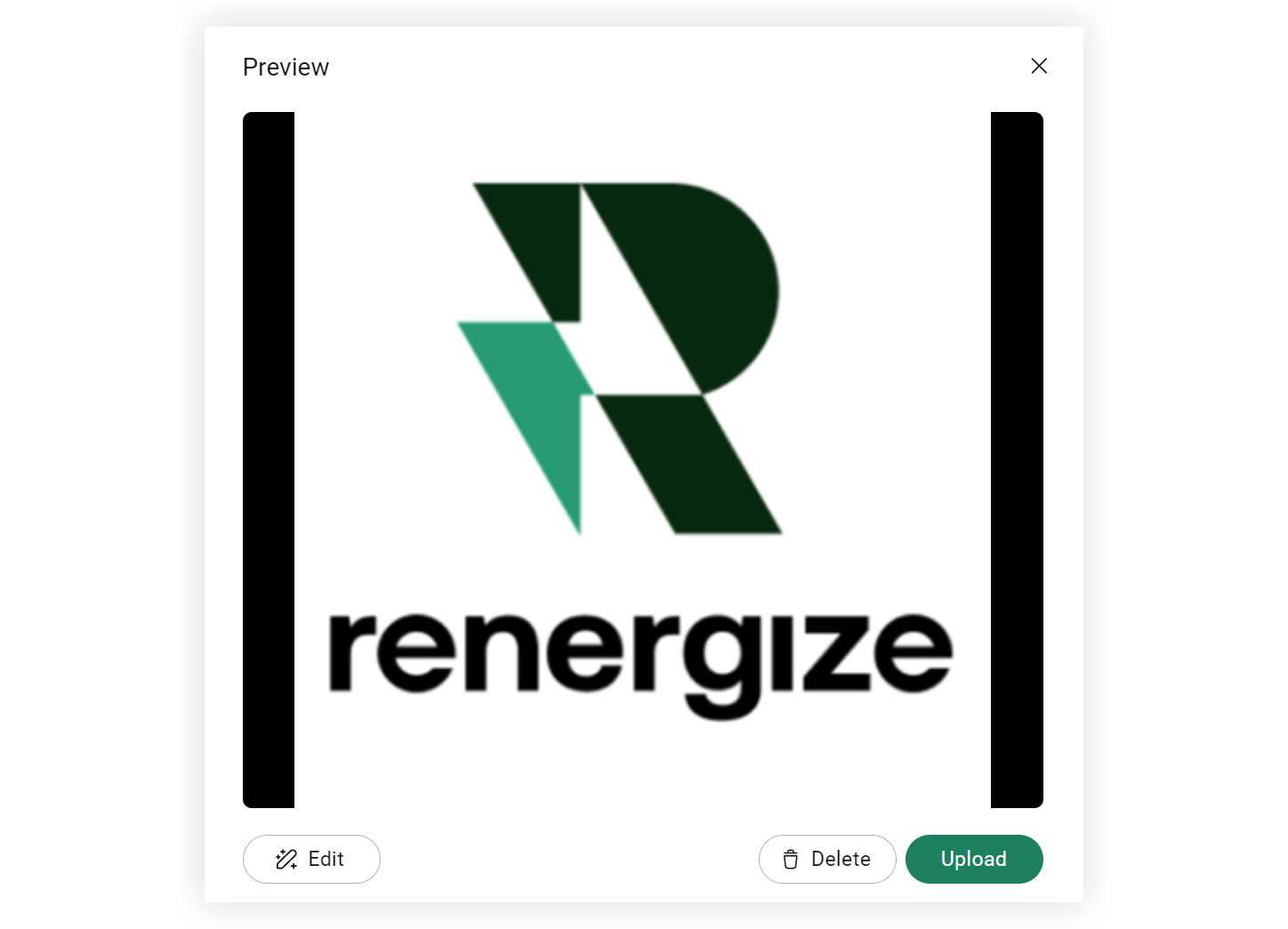 A logo in the Image Preview modal.